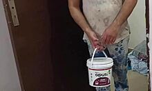 oh man that painter fucks indian housewife pussy so deep when home empty... ugh missed spot