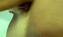 Craving wife's tight ass in shower