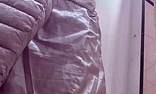 nicoletta struts confidently into stores squeezing her curvy 40-year-old body into tiny jeans that hug every exaggerated seductive curve