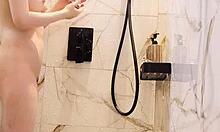 wanna watch this cute japanese college girl bathe her tiny tits?