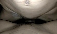 pretty shaved tight pussy gets licked fingered then creampied to orgasm