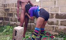 i got so horny watching this fat teen ride outdoors after bending over