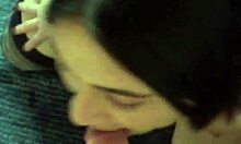 amateur brunette bombshell gia chains deepthroats and swallows every inch pov