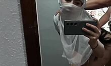 religious muslim hijab babe bent over hard fucked cums on ass