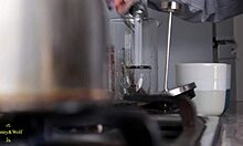 Lesbian rams tongue deep into friend's wet pussy face!