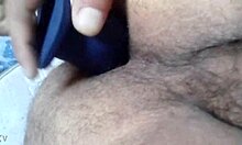 solo anal dildo assfucking stretches her tight amateur hole