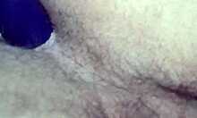 solo anal dildo assfucking stretches her tight amateur hole