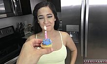 Husband Captures Petite Wife's Devirgining on Her Birthday with Intense Passion