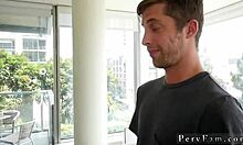 hot teen hides for old man's hardcore solo orgasm fuck