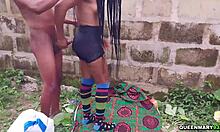 i got so horny watching this fat teen ride outdoors after bending over