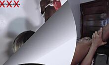 big ass ebony student skips class to hide under teacher's desk for doggystyle pounding??