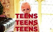 british brunette unleashes slutty side on tinder date's cum facial