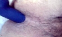 solo anal dildo assfucking stretches her tight amateur hole