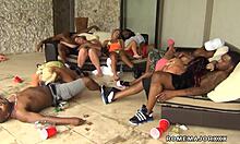 Rome Angelina Castro Bangs Big Black Cocks in Wild Blowbang Cum Fest!