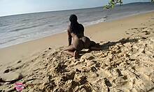 elvie the slut gets pounded outdoors on the beach right?