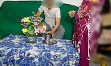 Hot Indian Maid Bent Over for Desi Doggystyle Chudai