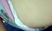 leaked 18+ latina gropes her huge natural tits horny