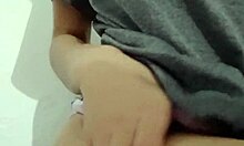 leaked 18+ latina gropes her huge natural tits horny