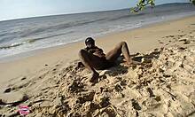 elvie the slut gets pounded outdoors on the beach right?