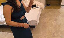 Desi stepmom sucks stepsons big dick then fucks doggystyle