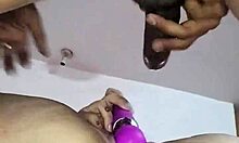 Blanquita bends over for anal then plays with her dildo