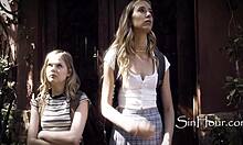 School Rivals Bond Over Pussy Licking And Hardcore Threesome Therapy With Braces Teen