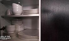 step mom kymber leigh licks frosting off cock in family fun