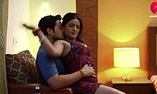 Sexy Indian wife risks marriage sneaking steamy sex with secret boyfriend in shadows