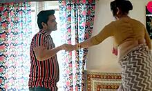 Sexy Indian wife risks marriage sneaking steamy sex with secret boyfriend in shadows