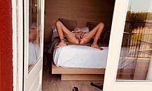 pov milf fucks dildo then deepthroats cock in homemade clip