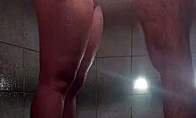 Force my stepdaughter to shower but she grabs my cock for rough fuck