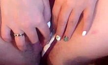 Slutty BBW wife cums hard soaking her panties wet