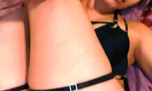 friend waits in lingerie for rough doggystyle creampie pounding