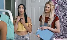 DYKE LESBO FACE SITS EATING ROOMMATE PUSSY DORM DORM DORM!