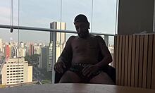 giving a huge creampie load to relax with my cute black roommate in the dorm feels amazing