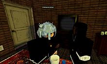 My roblox friend lost the room key now im taking his big black cock deep