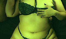 Oiled latina's thick ass shakes wildly in hard doggystyle pounding