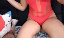 damn this double vaginal dildo penetration on my latina ass feels so rica!