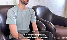 he licked her wet shaved pussy then roughly fucked boss lady on desk for job