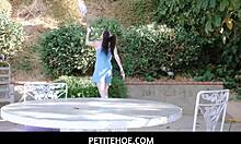 Busty Petite Teen Pornstar Deepthroats and Gets Roughly Pounded Hardcore