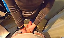 stepbro tries new position creampie in step sis wet panties then pulls them up