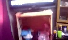 damn, fucking my fat filthy wife while she watches me drill that tight petite teen stepdaughter