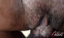 extreme close-up macro of bbc stretching tight wet pussy to dripping creampie orgasm