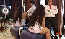 room service guy shows me bdsm toys... now im cuffed taking his cum down my throat 😈