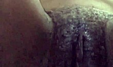 Ebony whore with small tits fingers wet pussy lips to orgasm