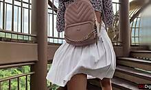 i pull OUT my dick on a crowded BUS and a stranger jerks me OFF till i CUM hard