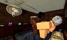 My roblox friend lost the room key now im taking his big black cock deep