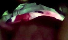 three hot cumshots with sexy hijab girl on video call sex