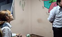 colegiala peruana con culazo me la tocaba en el curso de carpinteria y termino clavandomela duro por atras 😈🔥💦