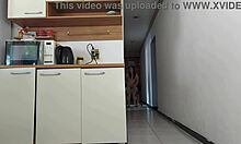 Ever risk fucking your hubby's friend while he's showering so close?